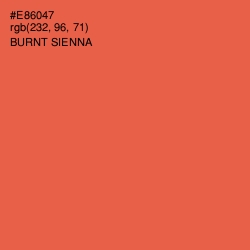 #E86047 - Burnt Sienna Color Image