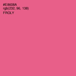 #E8608A - Froly Color Image