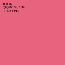 #E8637E - Brink Pink Color Image