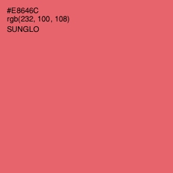 #E8646C - Sunglo Color Image