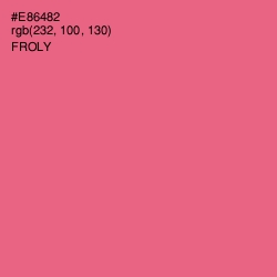 #E86482 - Froly Color Image