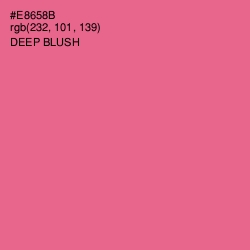 #E8658B - Deep Blush Color Image