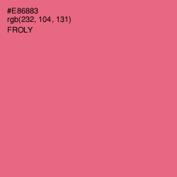 #E86883 - Froly Color Image