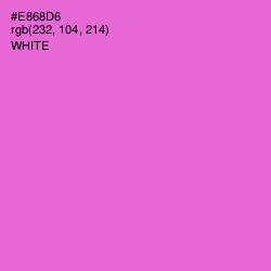 #E868D6 - Orchid Color Image