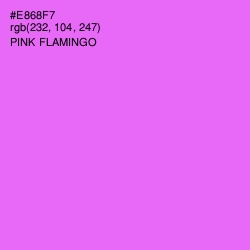 #E868F7 - Pink Flamingo Color Image