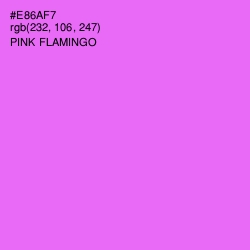 #E86AF7 - Pink Flamingo Color Image