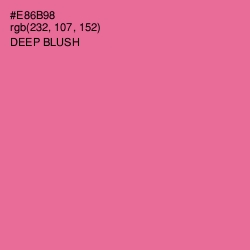 #E86B98 - Deep Blush Color Image