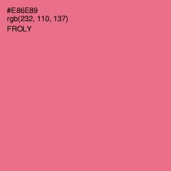 #E86E89 - Froly Color Image