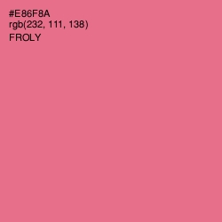 #E86F8A - Froly Color Image