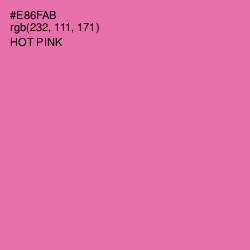 #E86FAB - Hot Pink Color Image