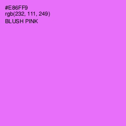 #E86FF9 - Blush Pink Color Image