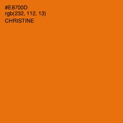 #E8700D - Christine Color Image