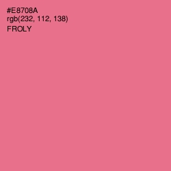 #E8708A - Froly Color Image
