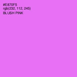 #E870F5 - Blush Pink Color Image