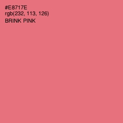#E8717E - Brink Pink Color Image