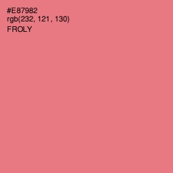 #E87982 - Froly Color Image