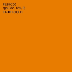 #E87C00 - Tahiti Gold Color Image