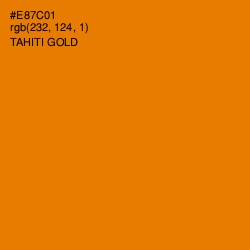 #E87C01 - Tahiti Gold Color Image