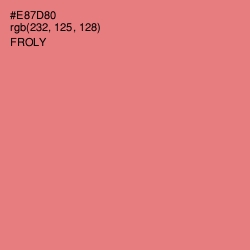 #E87D80 - Froly Color Image