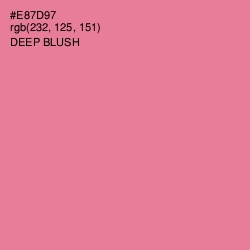 #E87D97 - Deep Blush Color Image