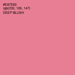 #E87E93 - Deep Blush Color Image