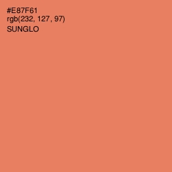 #E87F61 - Sunglo Color Image