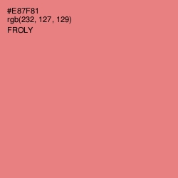 #E87F81 - Froly Color Image