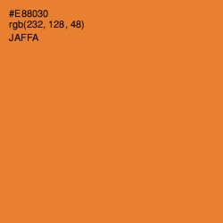 #E88030 - Jaffa Color Image