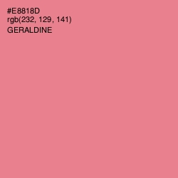 #E8818D - Geraldine Color Image