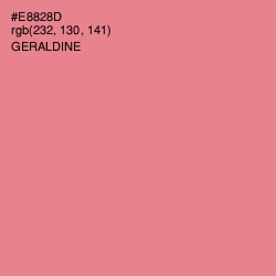 #E8828D - Geraldine Color Image