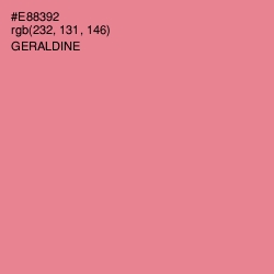 #E88392 - Geraldine Color Image