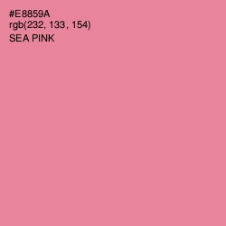 #E8859A - Sea Pink Color Image
