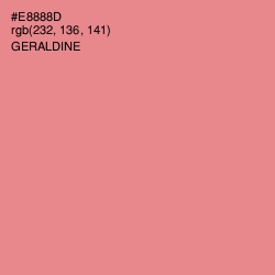 #E8888D - Geraldine Color Image