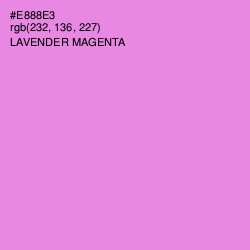 #E888E3 - Lavender Magenta Color Image