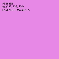 #E888E6 - Lavender Magenta Color Image