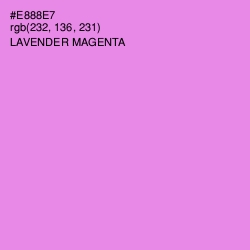 #E888E7 - Lavender Magenta Color Image