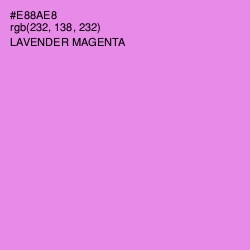 #E88AE8 - Lavender Magenta Color Image
