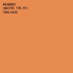 #E88B51 - Tan Hide Color Image