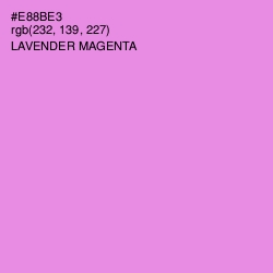 #E88BE3 - Lavender Magenta Color Image