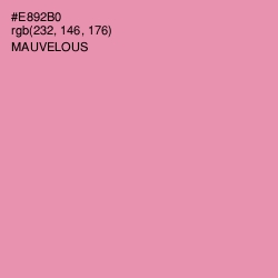 #E892B0 - Mauvelous Color Image