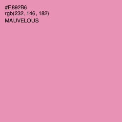 #E892B6 - Mauvelous Color Image