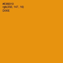 #E89310 - Dixie Color Image