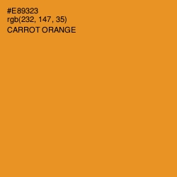 #E89323 - Carrot Orange Color Image