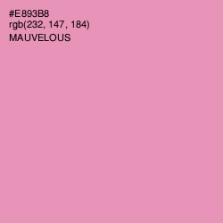 #E893B8 - Mauvelous Color Image
