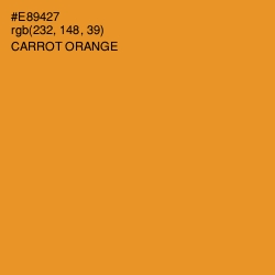 #E89427 - Carrot Orange Color Image