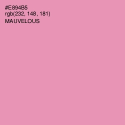 #E894B5 - Mauvelous Color Image