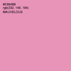 #E894B8 - Mauvelous Color Image