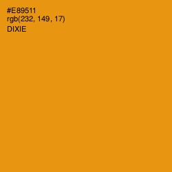 #E89511 - Dixie Color Image