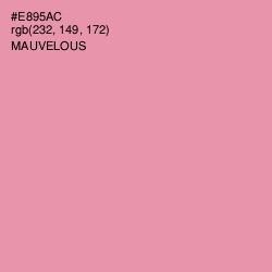 #E895AC - Mauvelous Color Image