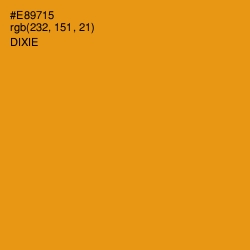 #E89715 - Dixie Color Image